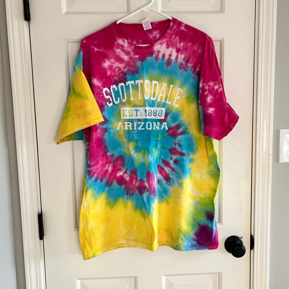 Scottsdale Arizona tie-dyed T-shirt size 2XL